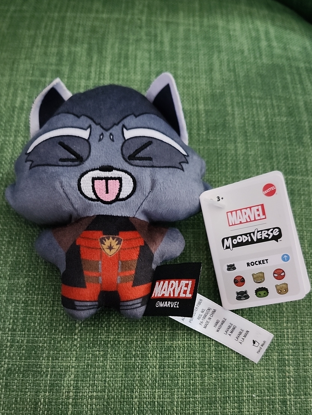 Marvel Moodiverse Rocket Plush - Grey and Red